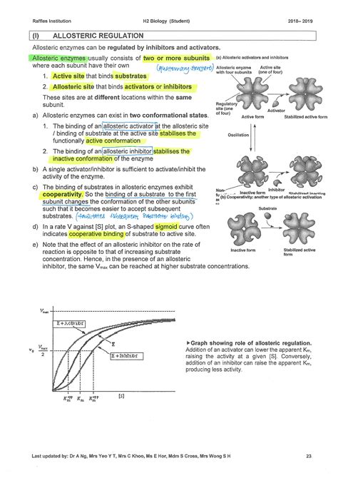 Rjc H Biology Lecture Notes Jc Jc Study Notes For