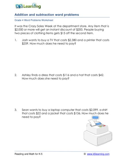 Money Word Problems Tutorials