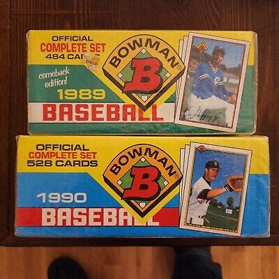 And Bowman Baseball Official Complete Set Factory Sealed