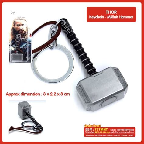 Jual Gantungan Kunci Palu Thor Mjolnir Hammer Shopee Indonesia