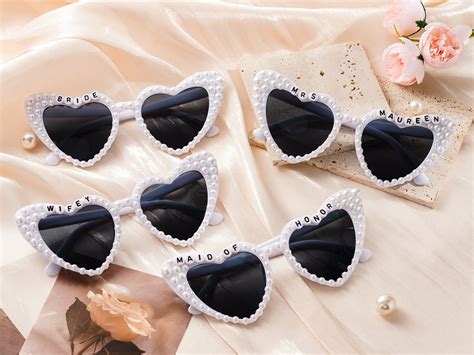 Personalized Pearl Sunglasses Bride Pearl Glasses Bride To Be Sunglasses Bridal Sunglasses