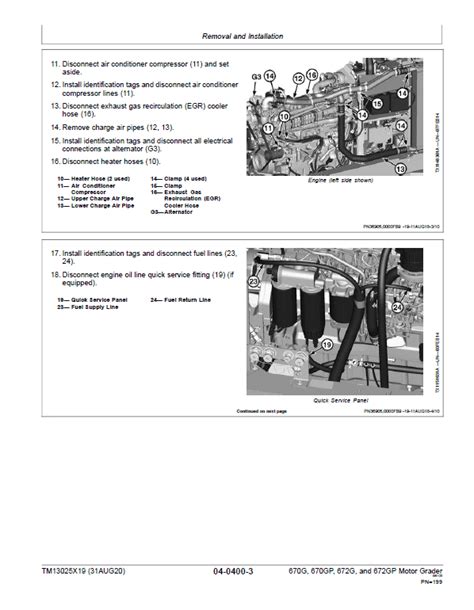 John Deere G Gp G Gp Grader Technical Manual S N