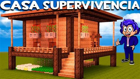 Casa De Supervivencia Moderna En Minecraft🏡cÓmo Hacer Y Decorar🏗️