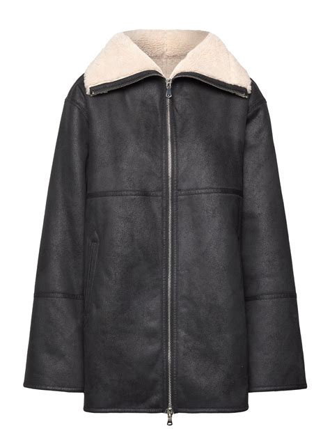 Mango Shearling lined Coat With Zip jackor kappor shoppa på Booztlet