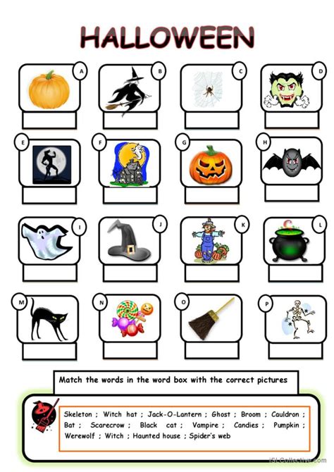 Halloween English Esl Worksheets Pdf And Doc