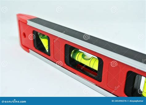 Spirit Level Tool For Carpenter Of Contractor To Determine Object