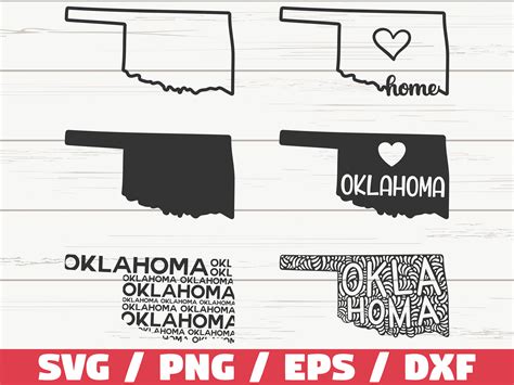 Oklahoma State Svg Cut File Cricut Clip Art Commercial Etsy India