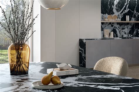 SapienStone black marble effect kitchen countertop