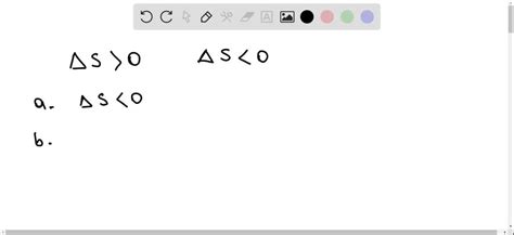 SOLVED Without doing any calculations determine the sign of ΔS ys for