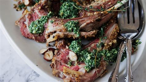 Hazelnut Crusted Lamb Chops Recipe Youtube