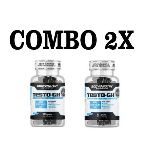 2x Pré Hormonal Gh Testo 60 caps Fórmula Importada Mais Vendido