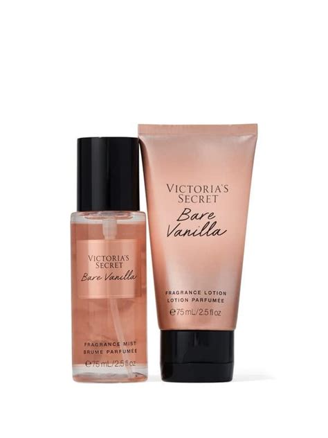 Victorias Secret Bare Vanilla 2 Piece Mini Mist Lotion T Set