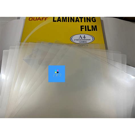 Pieces Quaff A Size Laminating Film Micron Micron