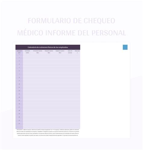 Plantilla De Excel Informe Del Personal Del Formulario De Chequeo