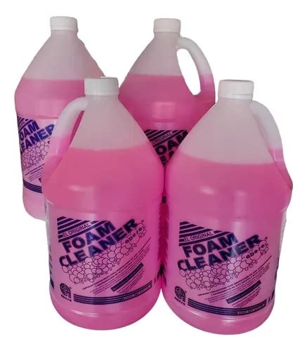 Foam Cleaner 4 Piezas De 1 Galon 375 Lt Adesa Rosa 15 Lts