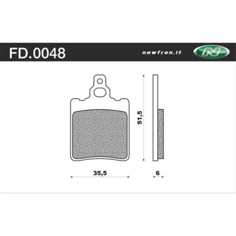 New Newfren Rear Brake Pad Touring Organic For Aprilia Rx Rs