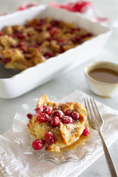 Cranberry Bread Pudding with Caramel Sauce | A Bountiful Kitchen