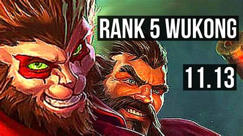 Wukong Vs Graves Top 3 2m Mastery Rank 5 Wukong 11 2 8 900