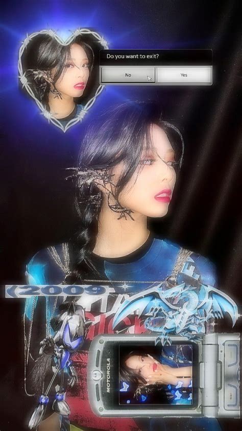 Yuna From Itzy Cybercore Wallpaper