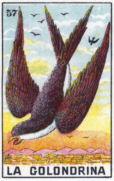 57 La Golondrina Clemente Jacques Series 2 Ca 1930s Loteria