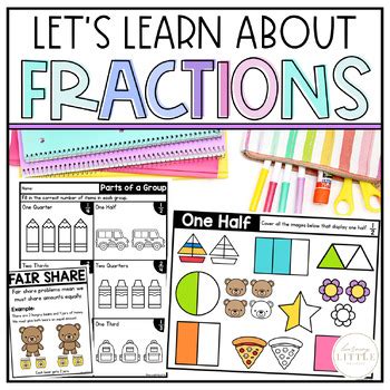 Fraction Worksheets Activities Fractions Whole Halves Thirds