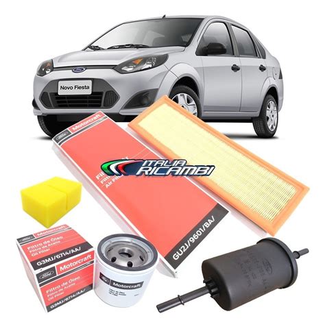 Kit Filtro Ar Leo Combustivel Motorcraft Fiesta Zetec Rocam