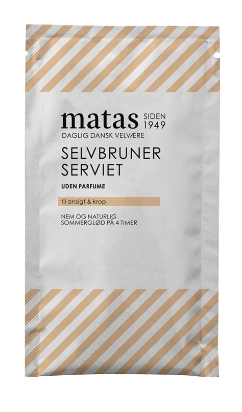 Køb Selvbrunerserviet Uden Parfume 1 stk fra Matas Striber Matas