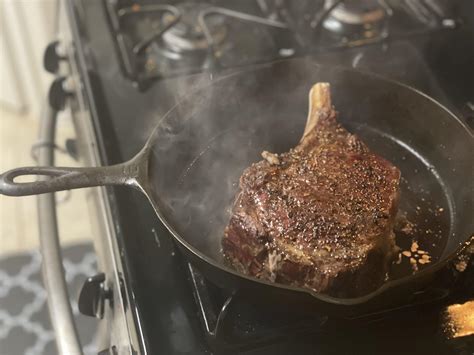 [homemade] Reverse Sear Tomahawk On Ci R Food