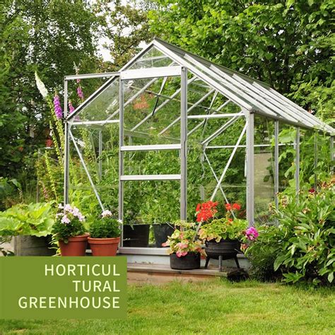 Tunnel Venlo Glass PC Film Greenhouse With Vertical Shape Hydroponic