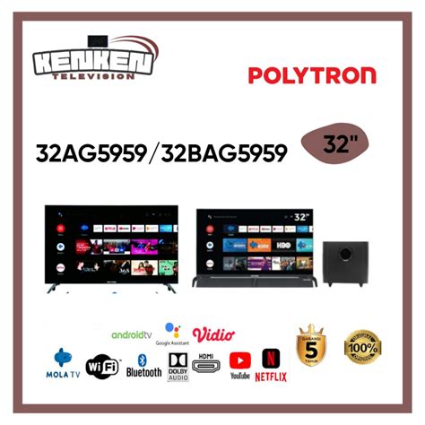 Jual TV LED Android Polytron 32AG5959 32BAG 5959 LED Polytron 32 Inch