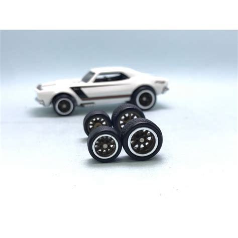 Z Tayar Getar Rubber Wheels Hot Wheels BBS Brown Mm Medium Axle Camaro