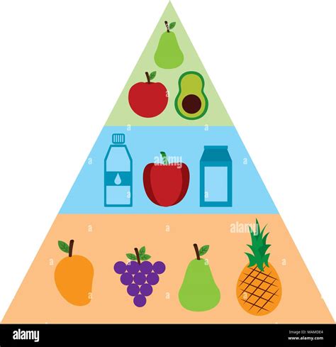 Food Pyramid Healthy Eating Stock Vektorgrafiken Kaufen Alamy