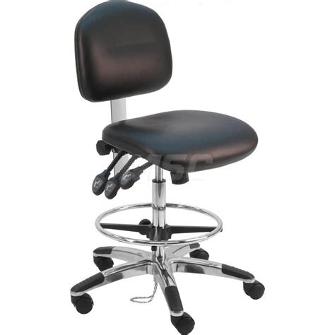 Benchpro Esd Cleanroom Task Chair Vinyl Black Msc Direct