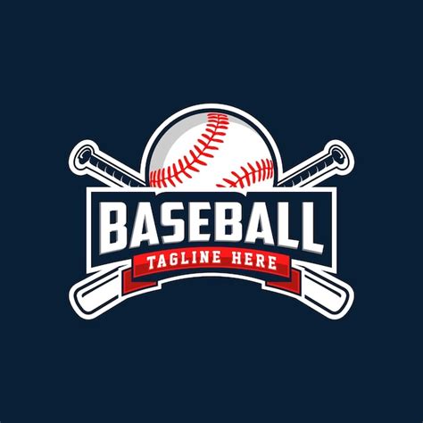 Premium Vector Modern Professional Baseball Template Logo Design For