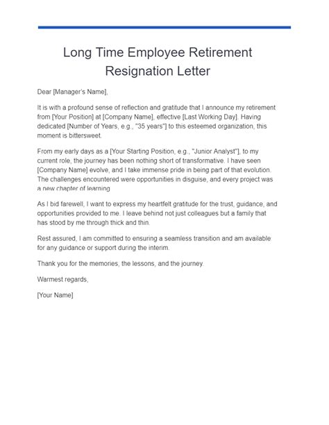 Retirement Resignation Letter Examples How To Write Tips Examples