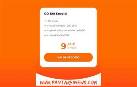 Windtre Go 100 Special 100 GB 200 SMS E Chiamate Illimitate