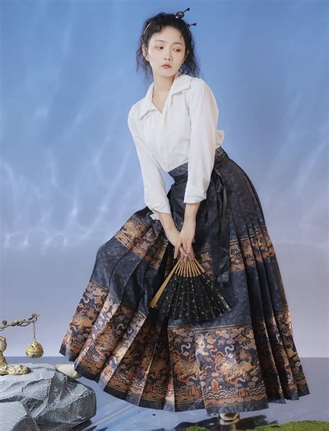 Hanfu Skirts Mamian Skirt Traditional Chinese Costume Etsy