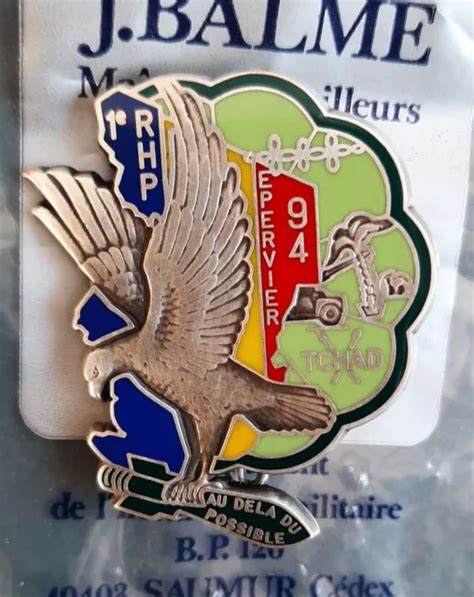 Insigne Rhp Tchad Epervier R Giment Hussards Parachutistes