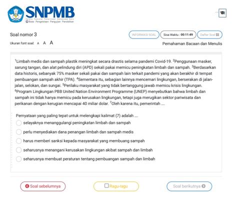 20 Contoh Soal Utbk Snbt 2023 Dan Kunci Jawaban Literasi Bahasa Porn