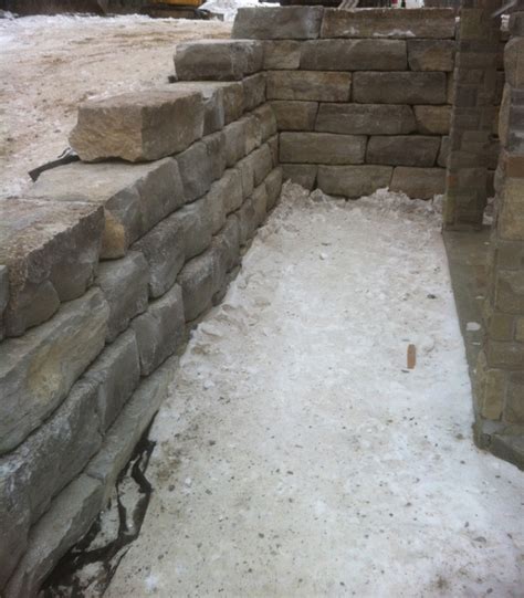 Armour Stone Wall Stoneworks Landscape Construction