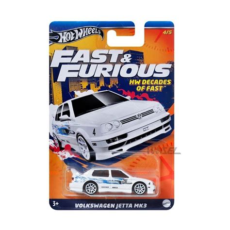Miniatura Carro Volkswagen Jetta MK3 Fast E Furious 7 0 Cm Hot Wheels