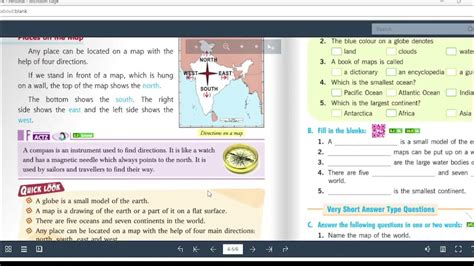 Class 3 Sst Ch 2 A Look At The Earth L4 Directions Youtube