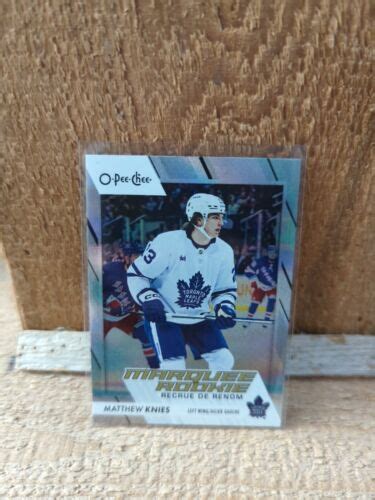 2023 24 O PEE CHEE MATTHEW KNIES 350 MARQUEE ROOKIE RAINBOW 573 EBay