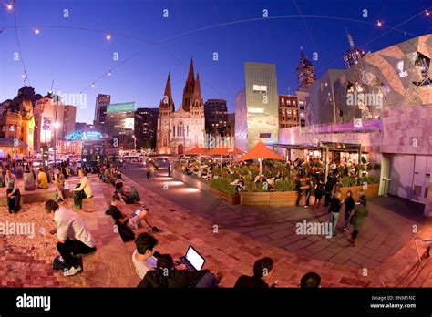 Federation square, Melbourne Stock Photo - Alamy