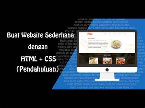 Latihan Membuat Website Dengan Html Dan Css Untuk Pemula Bahasa