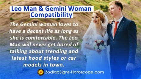 Leo Man And Gemini Woman Compatibility In Love And Intimacy Zodiacsigns