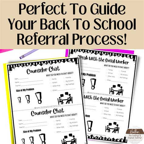 Free Self Referral Forms For School Counselors Social Workers Classful