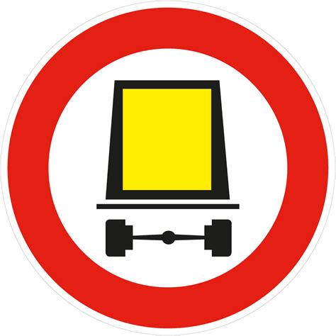 Panneau B C Acces Interdit Aux Vehicules Transportant Des Marchandises