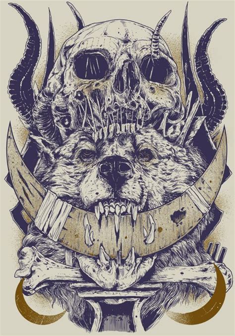 Wolf's Head Art And Illustration, Illustrations, Tier Tattoo, Geniale ...