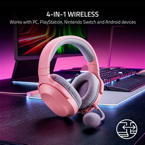 Razer Barracuda X Quartz Pink Multi Platform Wireless Headset Pc